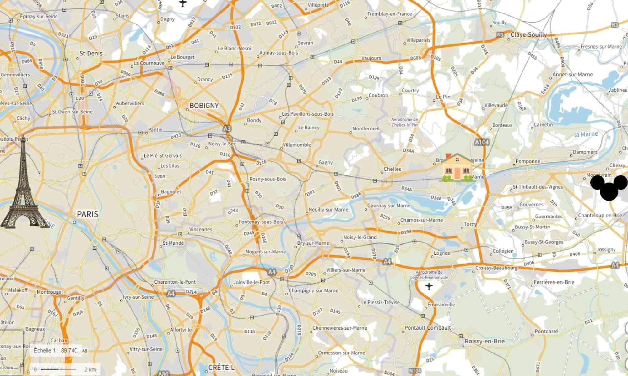 Nid Douillet Entre Paris Et Disney Vaires-sur-Marne Extérieur photo